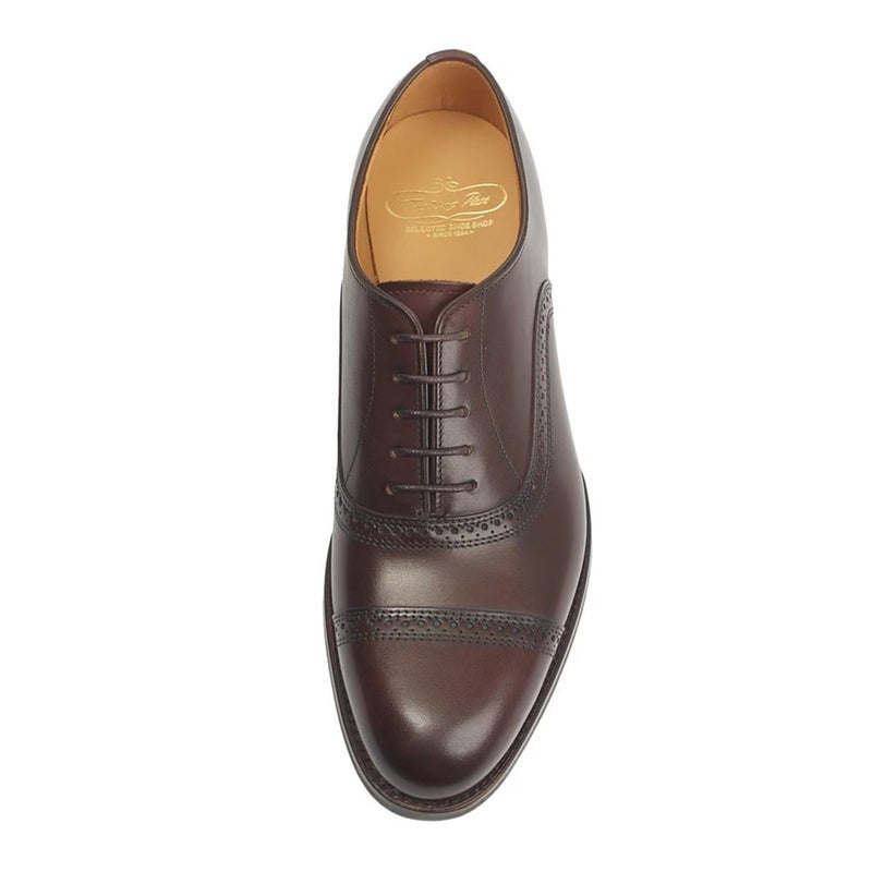 トレーディングポスト T1912 DARKBROWN パンチドキャップトゥ メンズ 