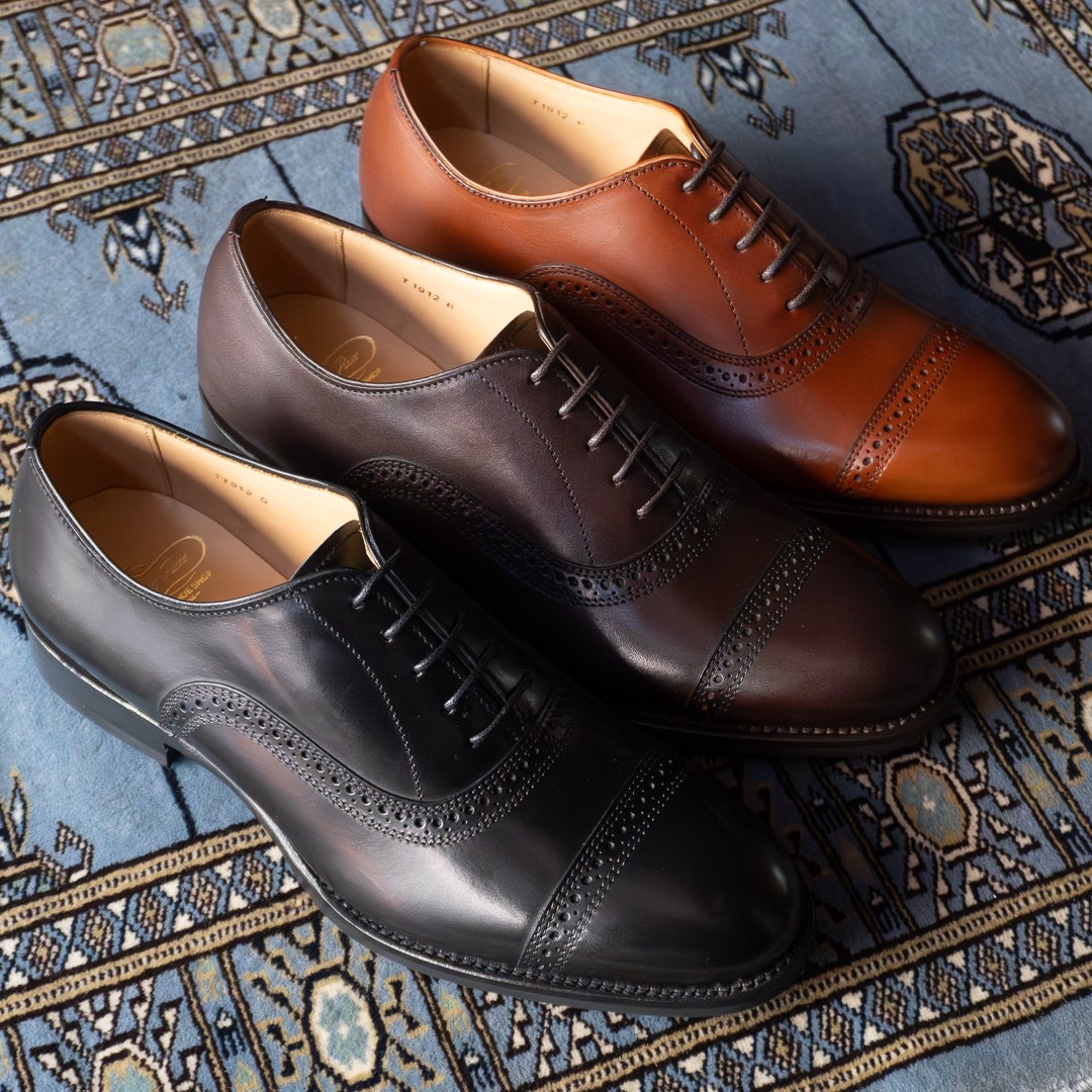 革靴　トレーディングポスト　ヒコック　パンチドキャップトゥ ダークブラウン トレーディングポスト T1912 DARKBROWN パンチドキャップトゥ メンズ