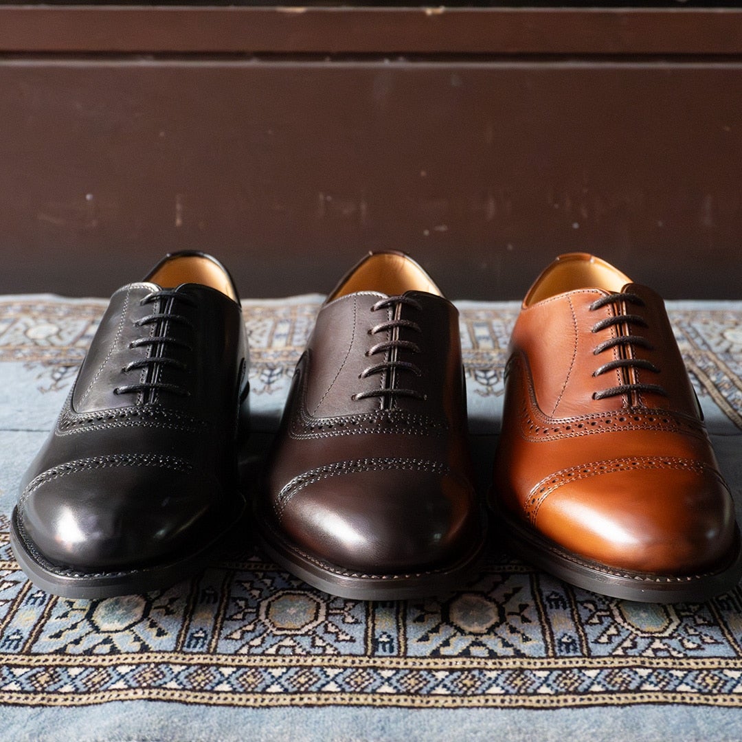 トレーディングポスト T1912 BROWN パンチドキャップトゥ メンズ