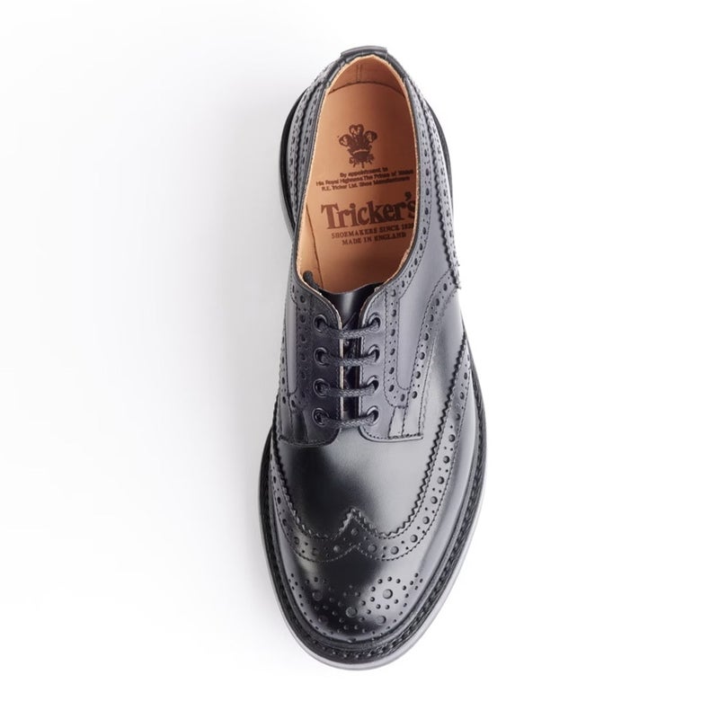 トリッカーズ バートン|BOURTON BLACK ウィングチップ メンズ 