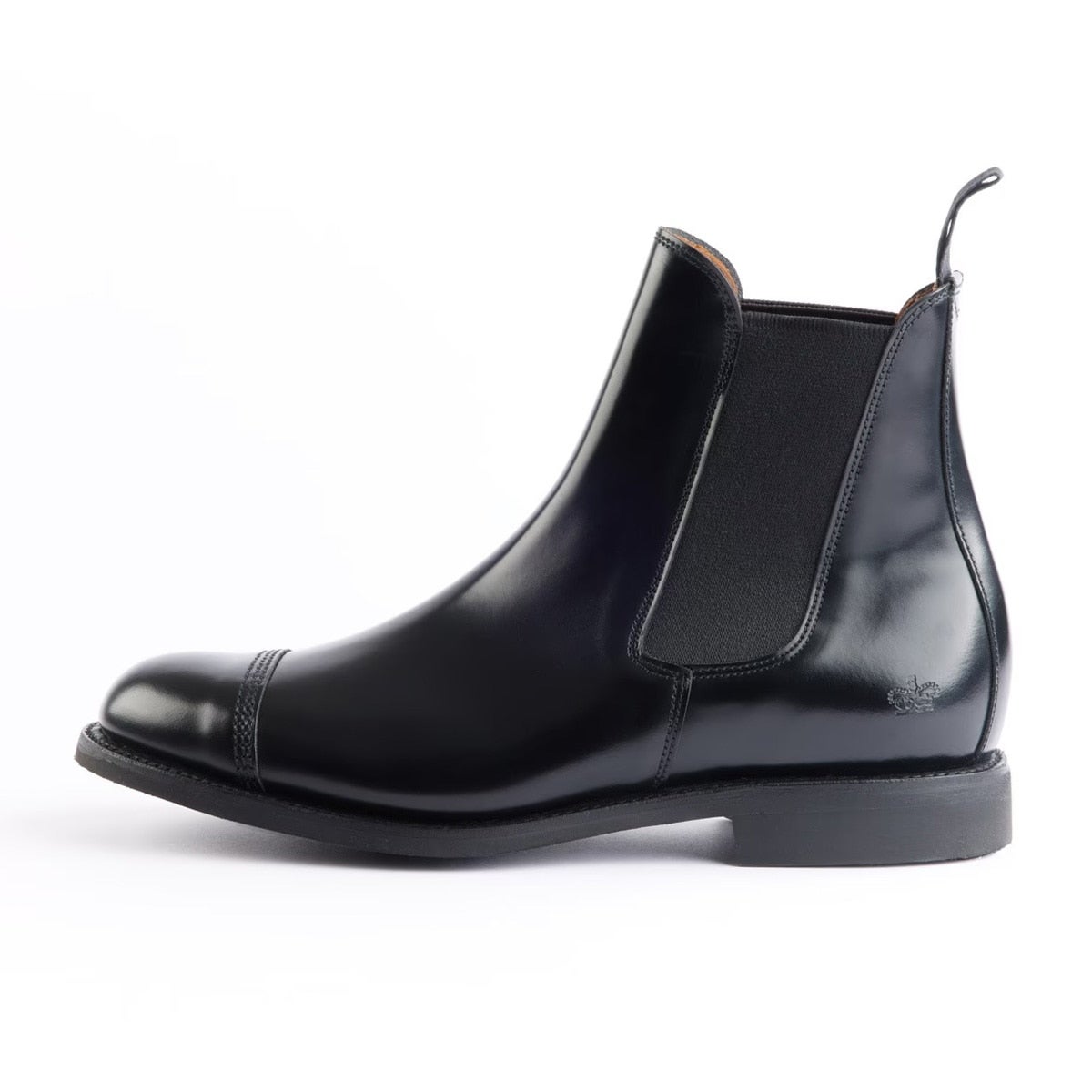 サンダース MILITARY CAP TOE CHELSEA BOOT BLACK サイドゴアブーツ