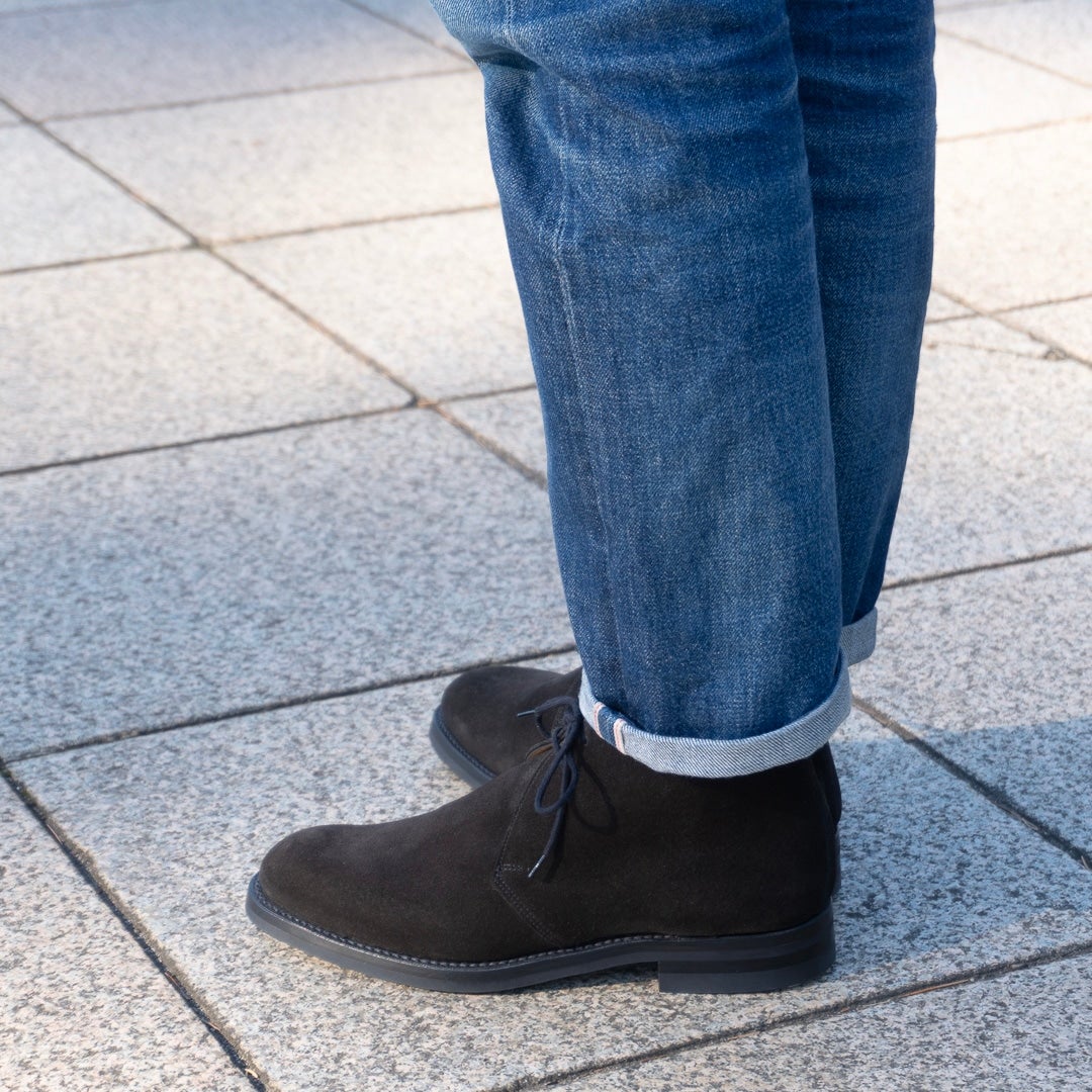 クロケット＆ジョーンズ チャートシー|CHERTSEY BLACK プレーントゥ