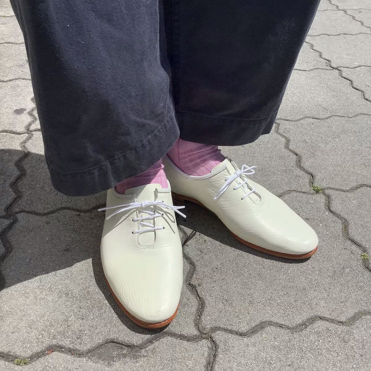 ORIENTAL オリエンタル FRED2 US7.5 美品 オリエンタル フレッド2|FRED 2 WHITE プレーントゥ ユニセックス