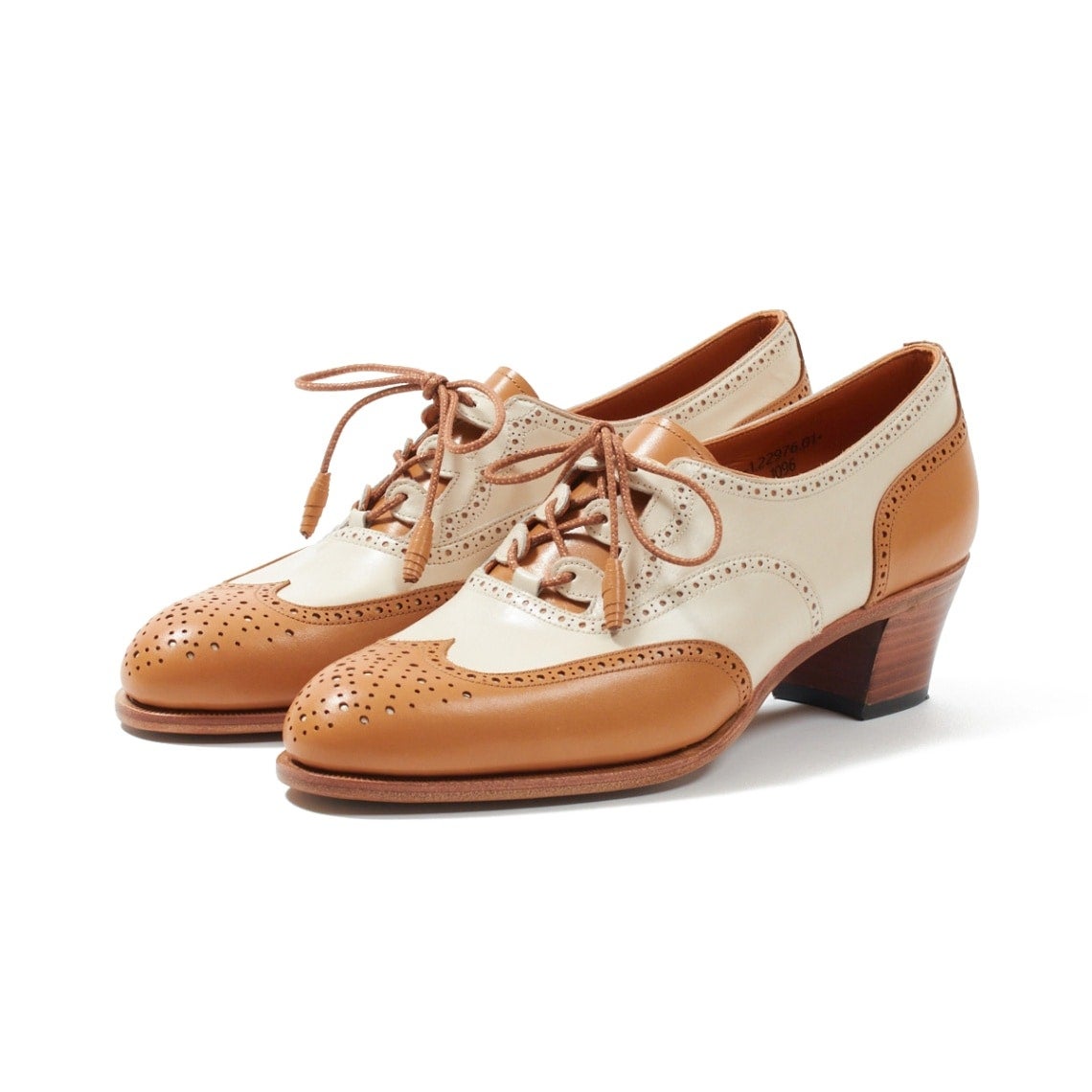 カルミーナ 1090 CAMEL+BONE ウィングチップ レディース | TRADING POST