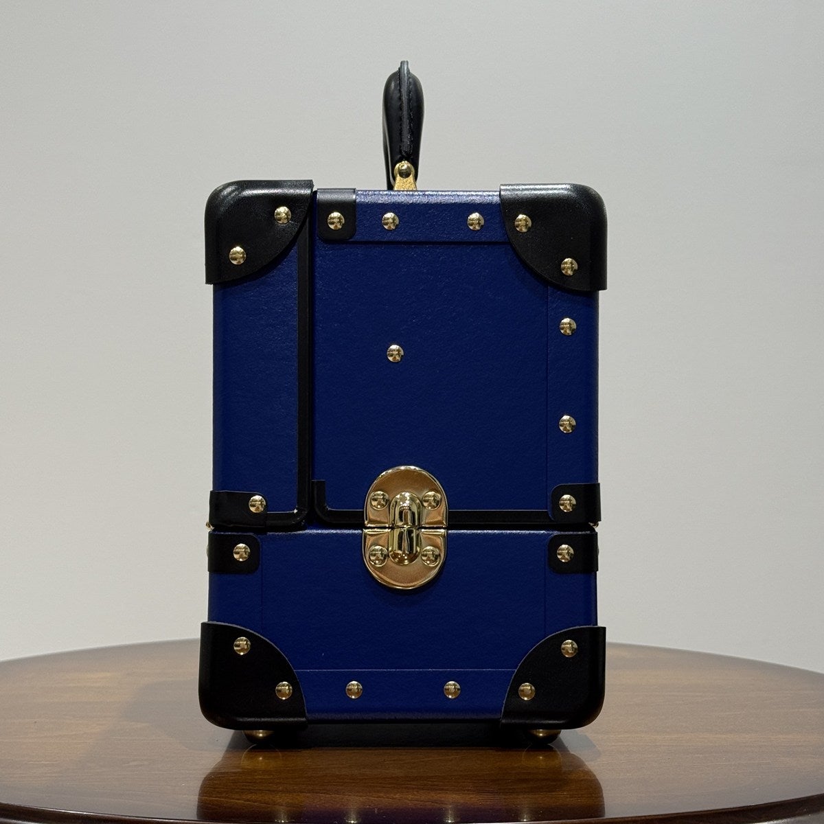 タイムボイジャー シューケア用品収納ボックス NAVY メンテナンス
